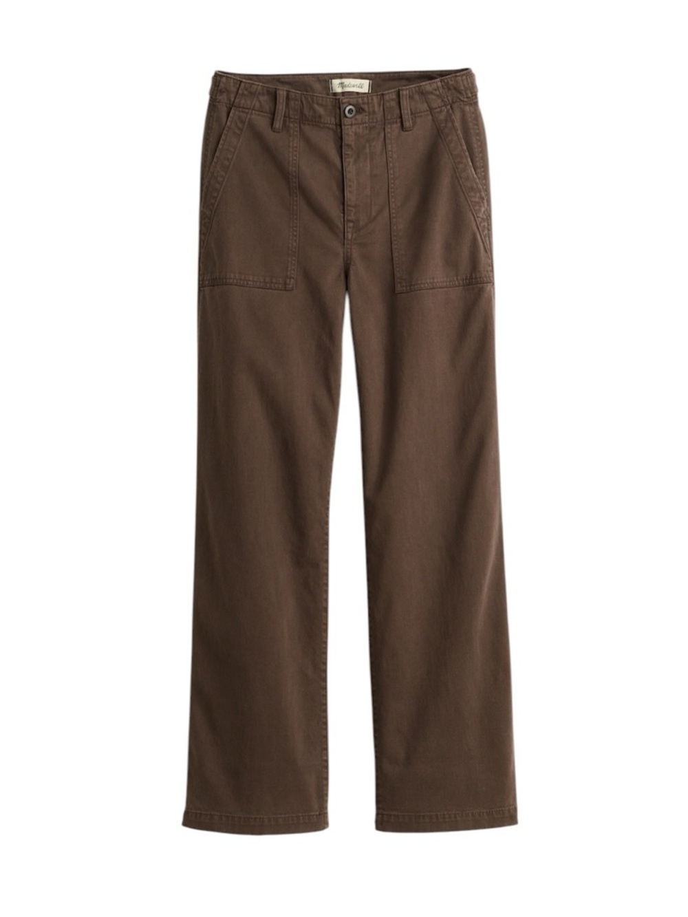 Madewell Petite Low-Slung Baggy Utility
Pants in Field Olive
